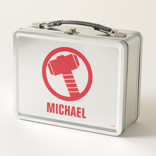 Mighty Thor Logo Metal Lunch Box (Front)