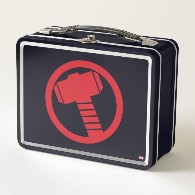 Mighty Thor Logo Metal Lunch Box (Front)