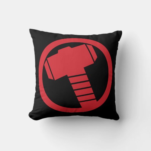 Mighty Thor Logo Throw Pillow