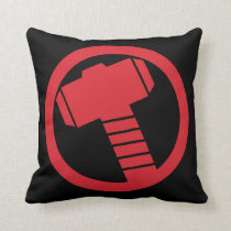 Mighty Thor Logo Throw Pillow