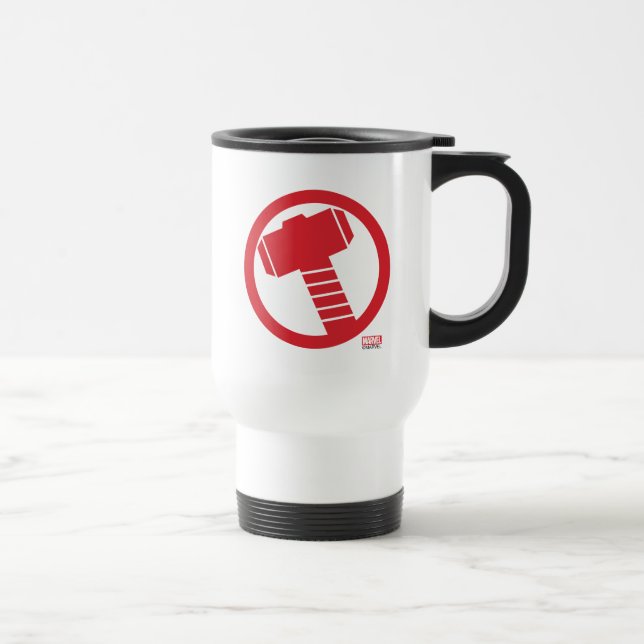 Mighty Thor Logo Travel Mug (Right)