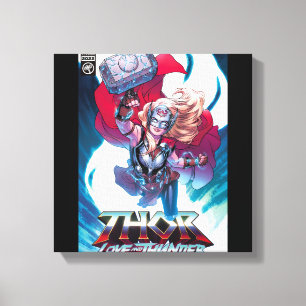 Mighty Thor Mjölnir Comic Cover Homage Canvas Print