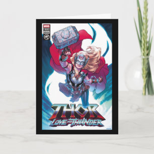 Mighty Thor Mjölnir Comic Cover Homage Card