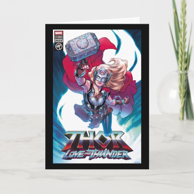 Mighty Thor Mjölnir Comic Cover Homage Card (Front)