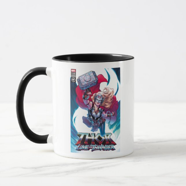 Mighty Thor Mjölnir Comic Cover Homage Mug (Left)
