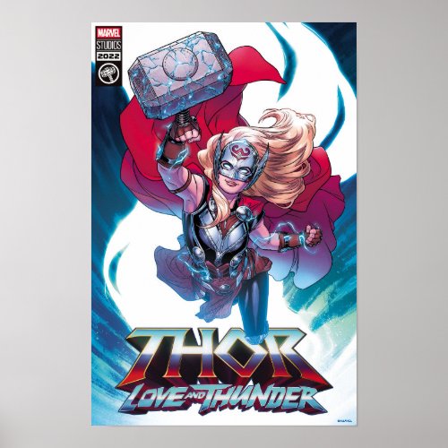 Mighty Thor Mjlnir Comic Cover Homage Poster