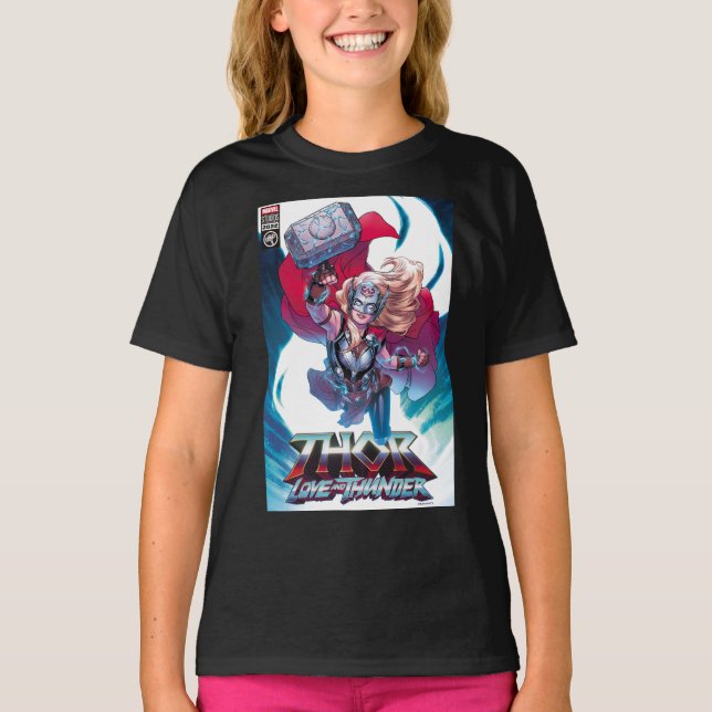 Mighty Thor Mjölnir Comic Cover Homage T-Shirt (Front)