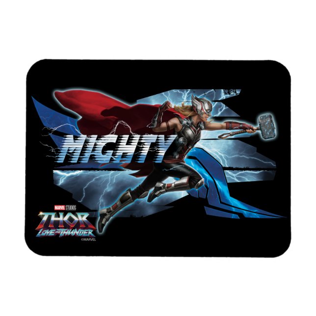 Mighty Thor Mjölnir Rush Graphic Magnet (Horizontal)