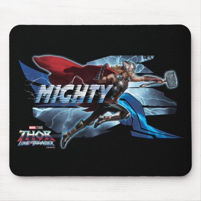 Mighty Thor Mjölnir Rush Graphic Mouse Pad (Front)