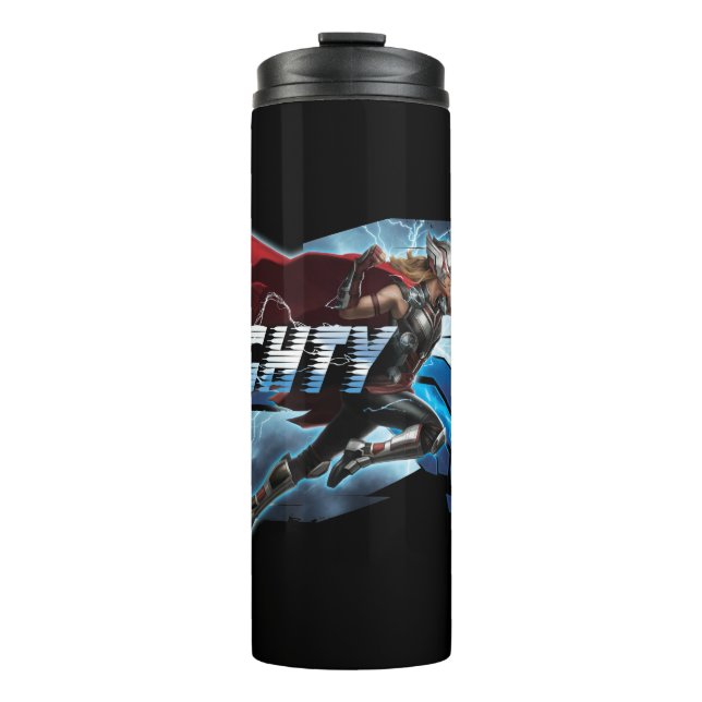 Mighty Thor Mjölnir Rush Graphic Thermal Tumbler (Front)