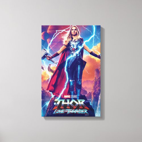 Mighty Thor on Mountain Top Canvas Print