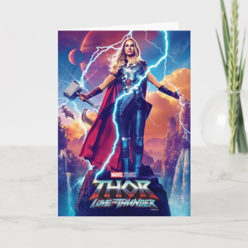Mighty Thor on Mountain Top Card