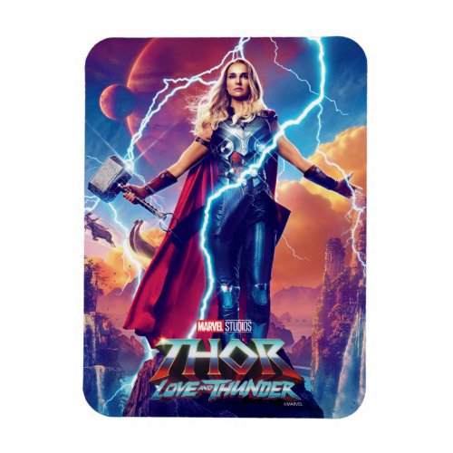 Mighty Thor on Mountain Top Magnet