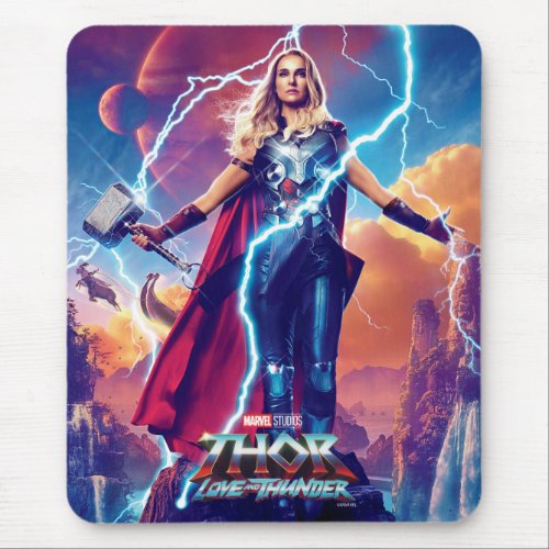 Mighty Thor on Mountain Top Mouse Pad