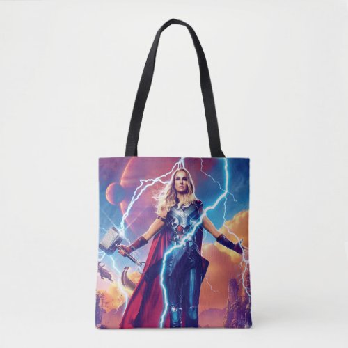 Mighty Thor on Mountain Top Tote Bag
