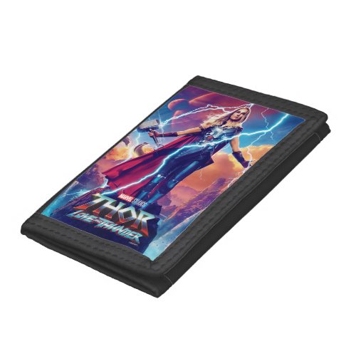 Mighty Thor on Mountain Top Trifold Wallet