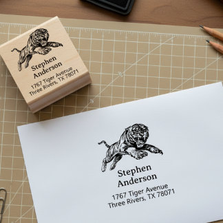 Mighty Tiger Return Address Stamp