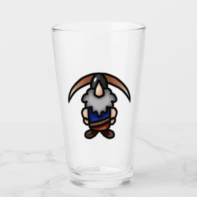 Mighty Tomte Glass Cup (Front)