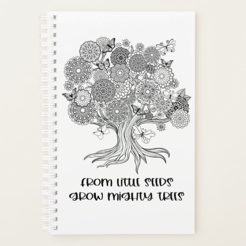 Mighty Trees Positivity Mindfulness Color Your Own Planner