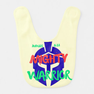 Mighty Warrior - Bible based Kids Apparels Baby Bib