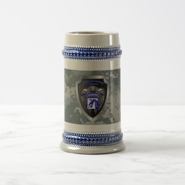 Mighty XVIII Airborne Corps Beer Stein (Center)