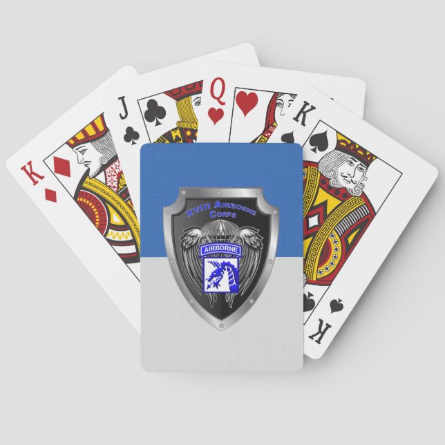 Mighty XVIII Airborne Corps Poker Cards (Back)
