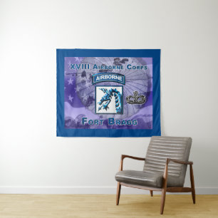 Mighty XVIII Airborne Corps Tapestry