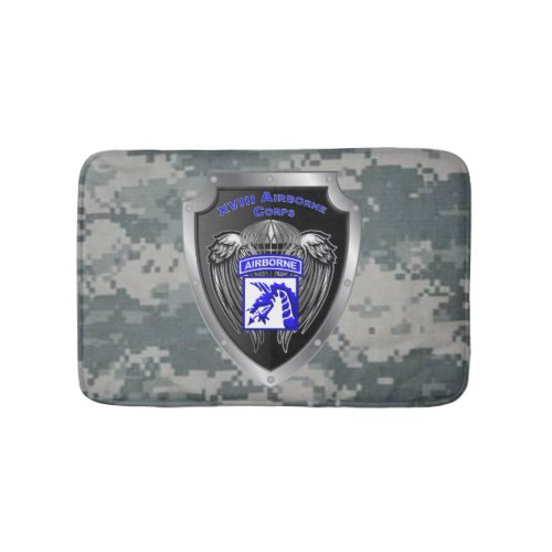 Mighty XVIII Airborne Corps  Veteran Bath Mat