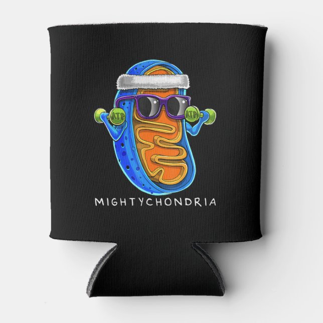Mightychondria Cellular Biology Science Teacher Can Cooler (Front)