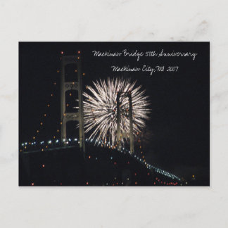 MightyMac_05, Mackinaw Bridge 50th Anniversary ... Postcard
