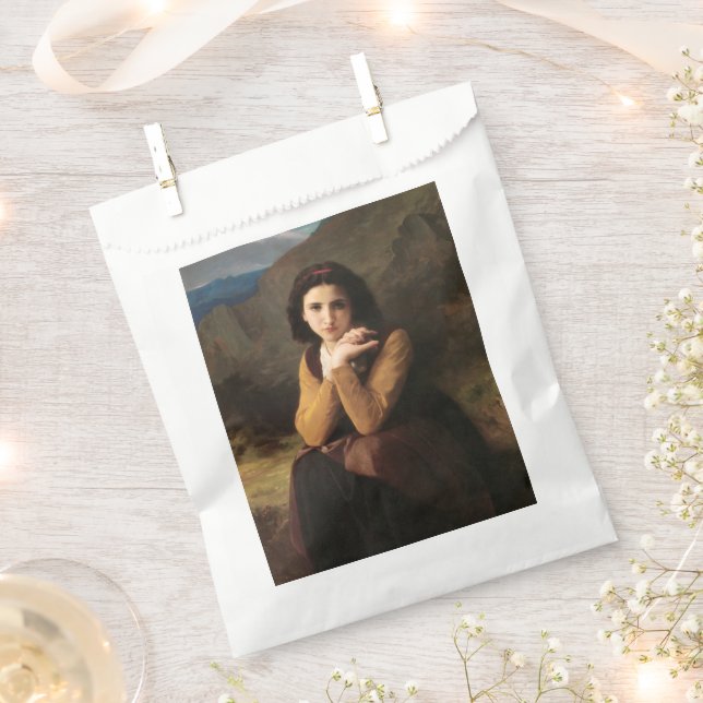 Mignon Innocence of Adolescent Girl, Bouguereau  Favor Bag (Clipped)
