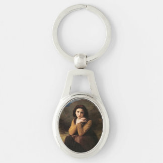 Mignon Innocence of Adolescent Girl, Bouguereau Keychain