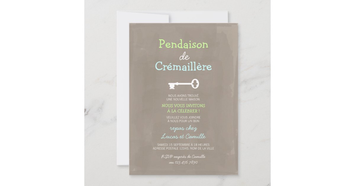 Mignon Pendaison de Crémaillère Invitation | Zazzle
