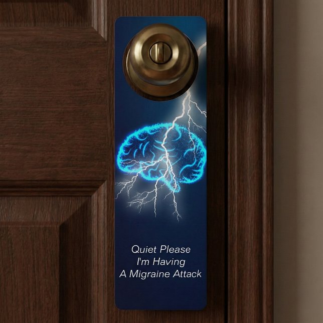Migraine Attack Quiet Please Door Hanger (Creator Uploaded)