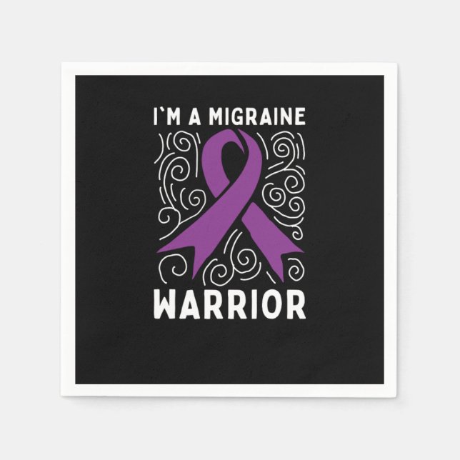Migraine Awareness Headache Napkins (Front)