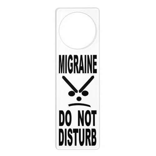 Migraine Do Not Disturb Door Hanger