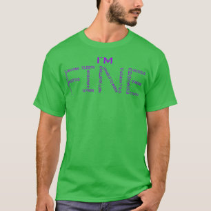 Migraine Headache Awareness Fine Word Art In This T-Shirt