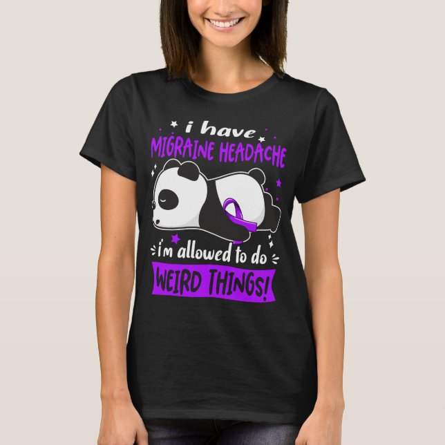 Migraine Headache Awareness Month Ribbon Gifts T-Shirt (Front)