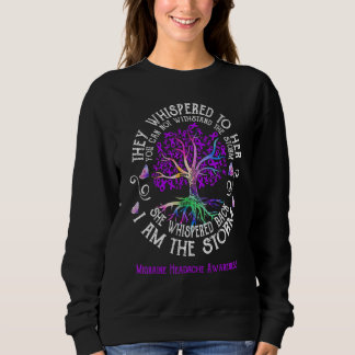Migraine Headache Awareness She Whispered back I'm Sweatshirt