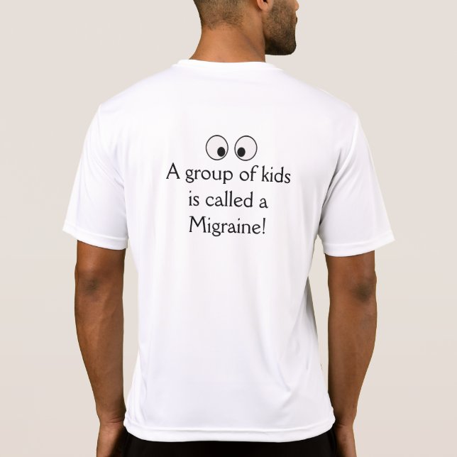 Migraine Kids Sport Tek T-Shirt 2 (Back)