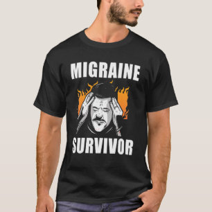 Migraine Survivor Migraine Warrior Awareness Month T-Shirt