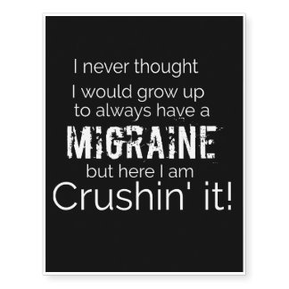 Migraine Temporary Tattoo