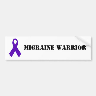 Migraine Warrior - bumper sticker