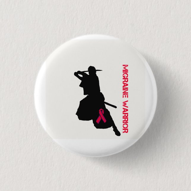 Migraine Warrior Button (Front)