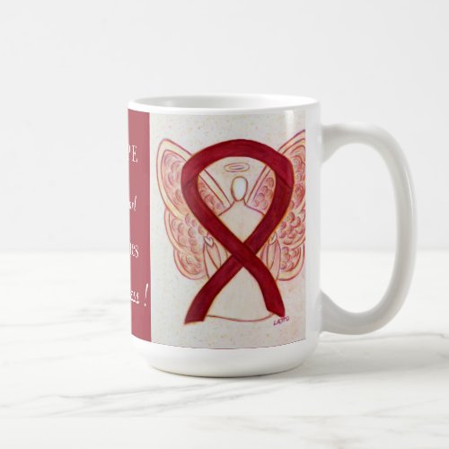 Migraines Awareness Ribbon Angel Custom Mug