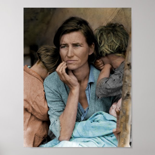 Migrant Mother by Dorothea Lange 1936 Poster (Front)