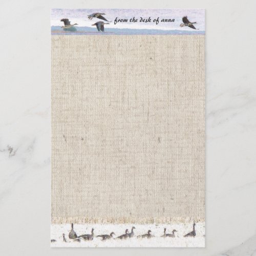 Migrating Geese Stationery