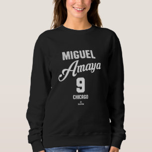Miguel Amaya 9 Chicago Baseball Vintage MLBPA Sweatshirt