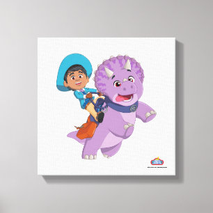Miguel and Tango Dino Ranch Canvas Print