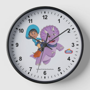 Miguel and Tango Dino Ranch Clock